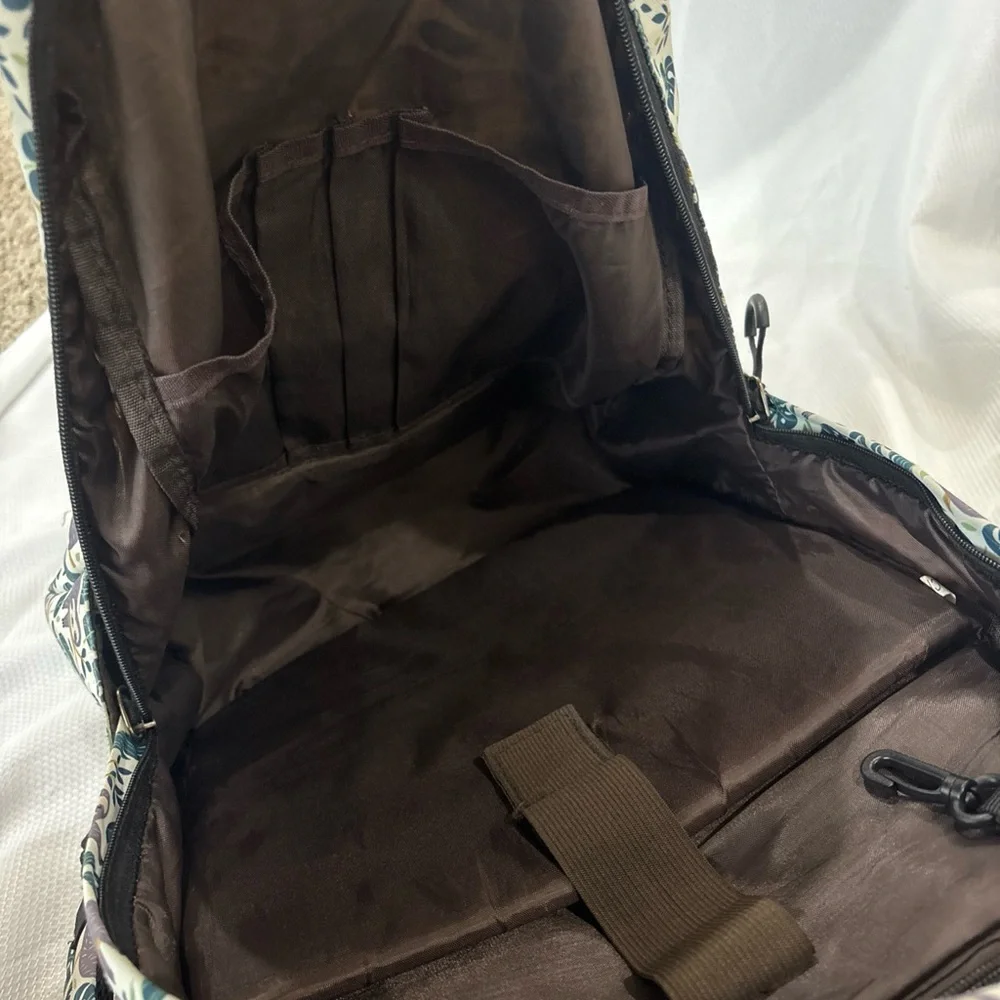 Sloth Backpack Leaves And Branches Green And Grey Multipocket